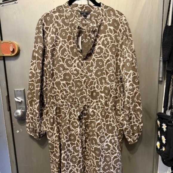 Retro Boho Voile floral Mini Shirtdress - Picture 3 of 16